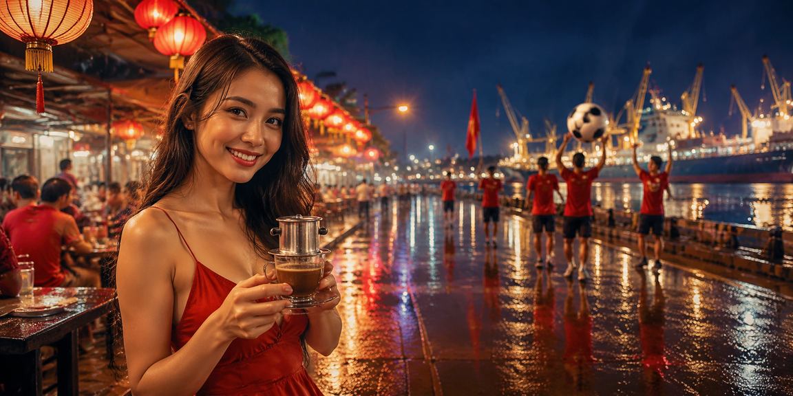 Không gian cà phê Hải Phòng với người dùng theo dõi tài khoản giải trí
