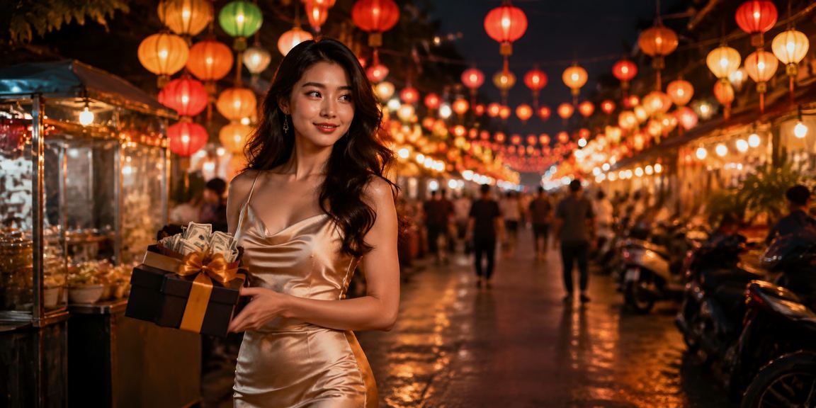 Chợ đêm Ninh Bình minh họa nhu cầu giải trí trên điện thoại buổi tối